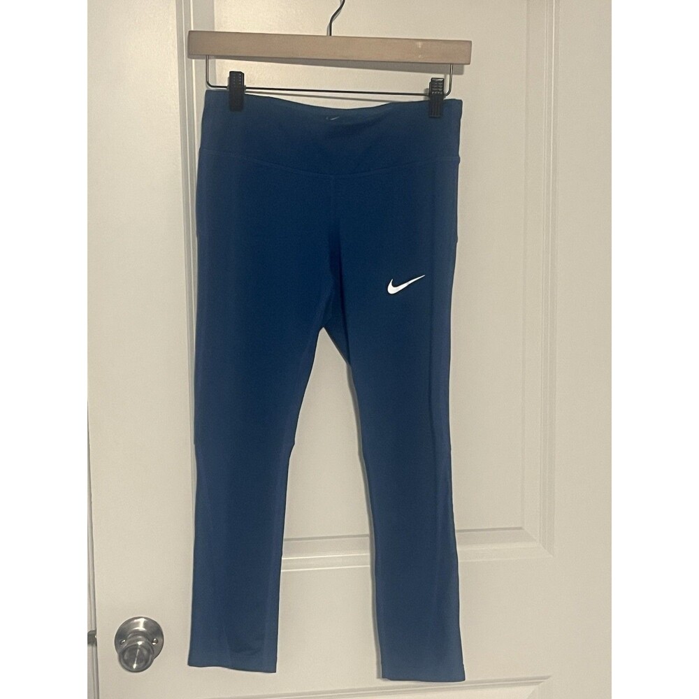 Nike Dri-Fit Power Running Cropped Gym Athletic Yoga Leggings- Women’s Small